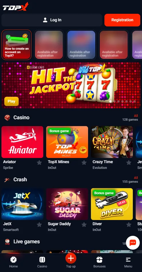 topx mobile app