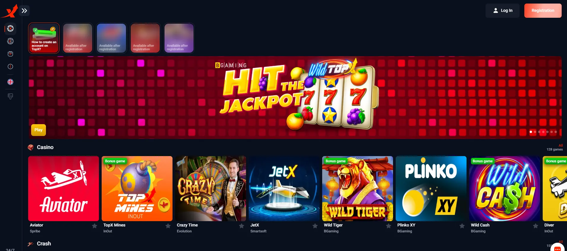 topx best casino games
